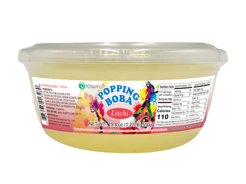 RETAIL SIZE - POPPING BOBA - LITCHI | 1.21 LB