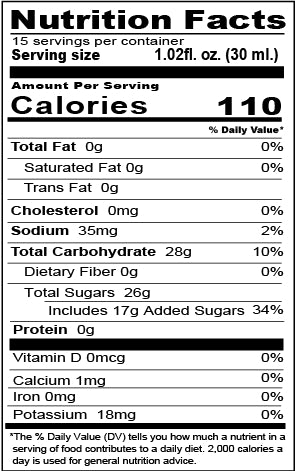 RETAIL SIZE - MANGO FLAVORED SYRUP | 1.32 LB