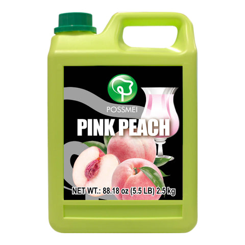 PINK PEACH FLAVORED SYRUP | 5.5 LB