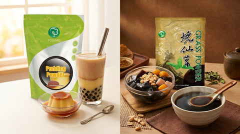 Bubble Tea Recipes: How to Make Egg Pudding and Grass Jelly