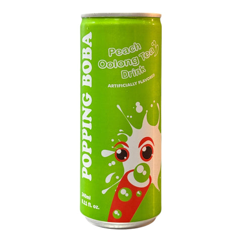 🎁 POPPING JACKY (POPPING BOBA DRINK) - SINGLE CAN PEACH OOLONG TEA (100% off)