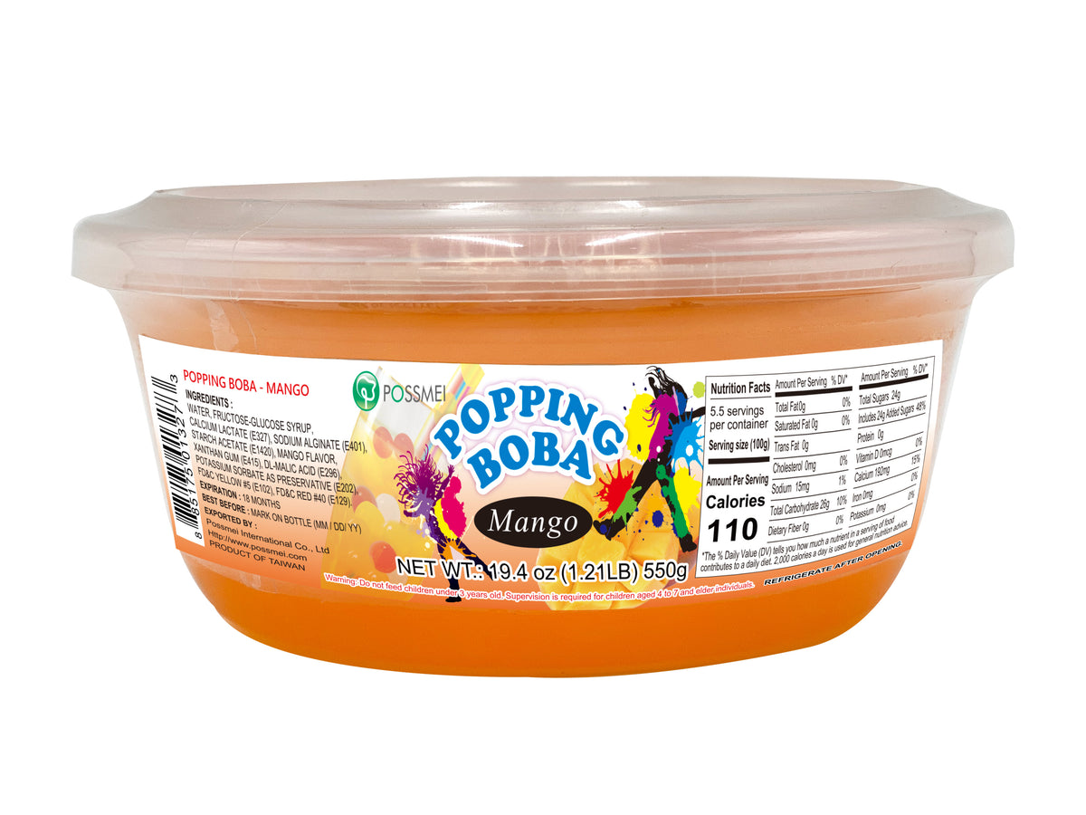 RETAIL SIZE - POPPING BOBA - MANGO  | 1.21 LB
