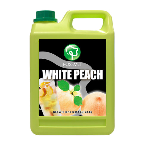 WHITE PEACH FLAVORED SYRUP | 5.5 LB