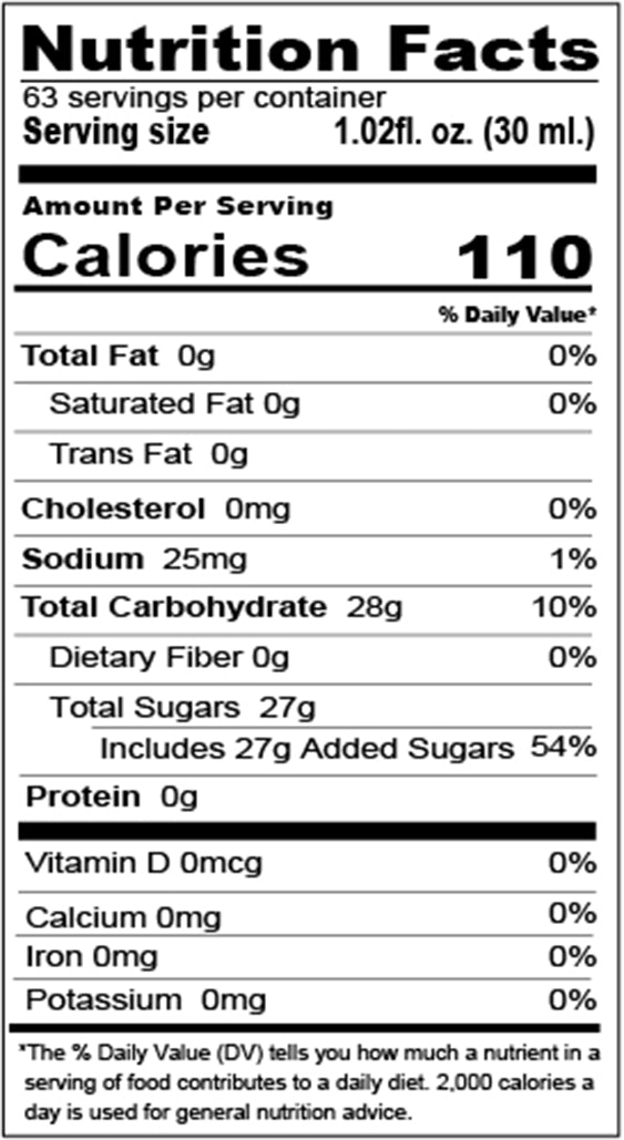 PINK PEACH FLAVORED SYRUP | 5.5 LB