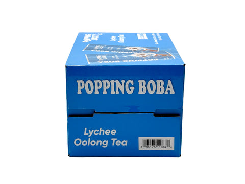 POPPING JACKY (POPPING BOBA DRINK) SMALL SIZE - LYCHEE OOLONG TEA  240 ml *12 CANS/CTN