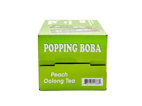 POPPING JACKY (POPPING BOBA DRINK) SMALL SIZE - PEACH OOLONG TEA  240 ml *12 CANS/CTN