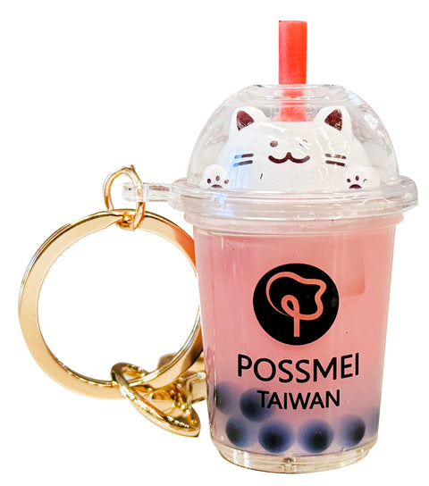BOBA TEA KEYCHAIN ACCESSORY 5 COLOR PACK