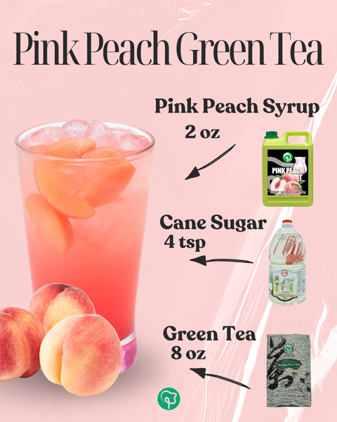 PINK PEACH FLAVORED SYRUP | 5.5 LB