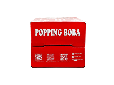 POPPING JACKY (POPPING BOBA DRINK) SMALL SIZE - STRAWBERRY DRAGON FRUIT OOLONG TEA 240 ml *12 CANS/CTN