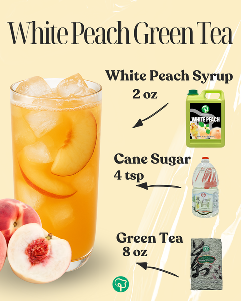 WHITE PEACH FLAVORED SYRUP | 5.5 LB